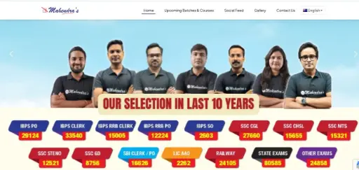 sample website for coaching institute